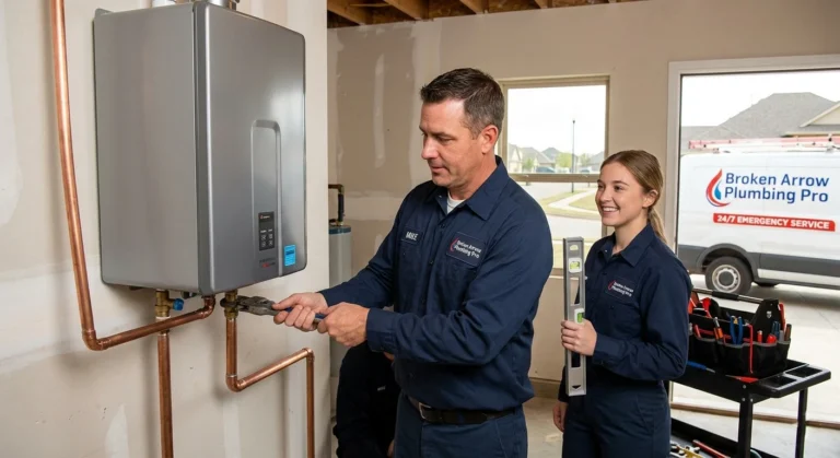 tankless water heater, Broken Arrow Plumbing Pro